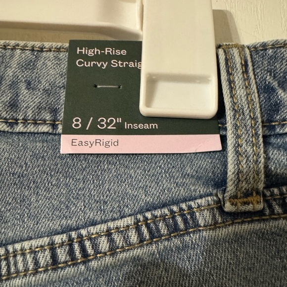 Wild Fable High Rise Curvy Straight Jeans Medium Wash 8, 32 inseam, NWT - Picture 8 of 9